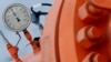 Инструмент мониторинга на газораспределительном трубопроводе в Берегдароче в Венгрии, одном из нескольких пунктов, через которые российский газ пересекает Европейский союз.