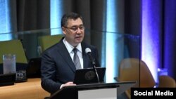 Садыр Жапаров. БУУнун саммити. Архив сүрөт. 18-сентябрь, 2023-жыл.