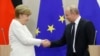 Канцлер Германии Ангела Меркель и президент России Владимир Путин, Сочи, 18 мая 2018 года