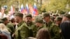 Проводы мобилизованных на войну с Украиной