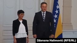 Марта Кос и Денис Беќировиќ, член на Претседателството на БиХ, Сараево, 22 септември 2025