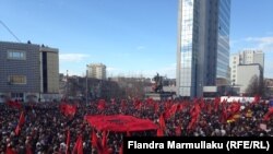 Pamje nga protestat
