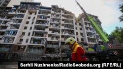 One Killed As Russian Missiles Strike Kyiv Residential Area