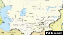 Карта Центральной Азии. 