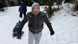 Иван Мысенко в горах в штате Орегон, США.