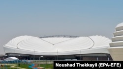 Al Wakrah մարզադաշտը կառուցել են 2022 թվականի ֆուտբոլի աշխարհի առաջնության համար, Դոհա, Քաթար, 16 մայիսի, 2019թ. 