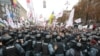 Сторонники Юлии Тимошенко во время протестов после вынесения приговора