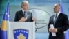 Christian Danielsson dhe Ramush Haradinaj në konferencë për media 