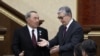 Нурсултан Назарбаев в день сложения президентских полномочий и вступающий в должность президента Казахстана Касым-Жомарт Токаев. 20 марта 2019 года.