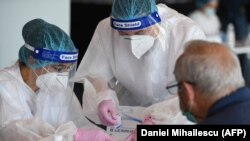 Romania, test pentru coronavirus