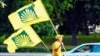 Передвиборна агітація у Кишиневі, 27 липня 2009 року 