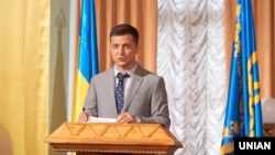 Владимир Зеленский на съёмках сериала "Слуга народа"