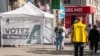 Перадвыбарчая агітацыя палітычных партый, якія ўдзельнічаюць у парлямэнцкіх выбарах у Малдове. Ілюстрацыйнае фота