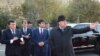 Тәжікстан президенті Эмомали Рахмон және оның ұлы Душанбе қаласының әкімі Рустам Рахмон. 2 желтоқсан 2017 жыл