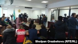 На предварительном судебном заседании по делу об убийстве титулованного казахстанского фигуриста Дениса Тена. Алматы, 25 декабря 2018 года.