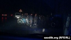 Данное фото было снято источником «Озодлик» 21 декабря в 19 часов в махалле «Саховат» в Маргилане. 