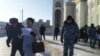 Kazakhstan - Police detained activist Sanavar Zakirova in front of the Hazret Sultan mosque in Nur-Sultan. 22 November 2019
