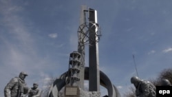 Монумент ликвидаторам чернобыльской катастрофы, Чернобыль, Украина