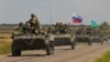 Руски военен конвой в Запорожка област