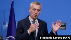 Mesajele secretarului general al NATO vizează China și Rusia, dar și situația din Belarus. Imagine de la Bruxelles din 3 iunie 2021