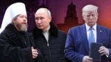 Коллаж: Шевкунов, Путин, Трамп