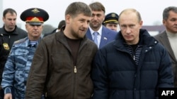 Оьрсийчоь -- Оьрсийчоьнан президентаца Путин Владимирца (аьтт) къамел деш ву Нохчийчоьнан куьйгалхо Кадыров Рамзан. 16ГIад2008