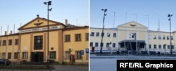 Železnička stanica u Subotici, pre renoviranja decembar 2019. i nakon renoviranja oktobar 2024.