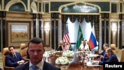 Imagine din timpul reluării discuțiilor SUA-Rusia, după o scurtă pauză, 18 februarie 2025.
