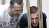 Олег Сенцов и Александр Кольченко на последнем судебном заседании