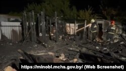 Наступствы пажару ў вёсцы Культура (Пухавіцкі раён Менскай вобласьці), 5 ліпеня 2025 году