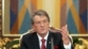 Выступление президента Ющенко у стен Софийского собора украинские телеканалы транслировали в прямом эфире