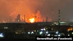 Наслідки удару Сил оборони України по Рязанській нафтопереробній компанії у РФ, архівне фото