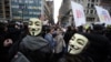 Участники акции движения "Захвати Уолл-Стрит" в Нью-Йорке". 17 ноября 2011 г